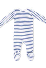 Angel Dear Navy Stripe 2 Way Zipper Footie