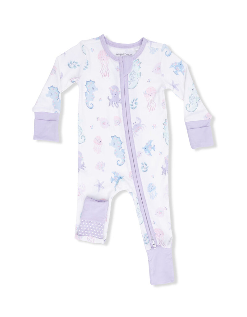 Angel Dear Floral Sea Creatures Convertible Romper