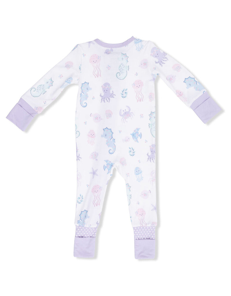 Angel Dear Floral Sea Creatures Convertible Romper