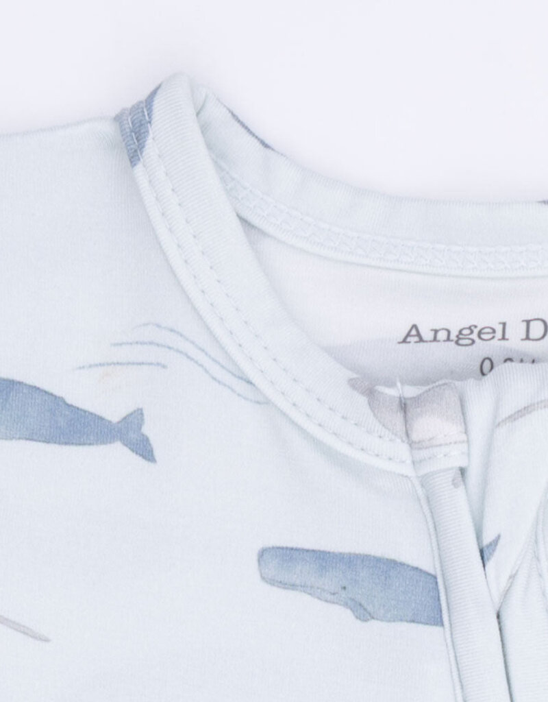 Angel Dear Little Whales 2 Way Zipper Footie