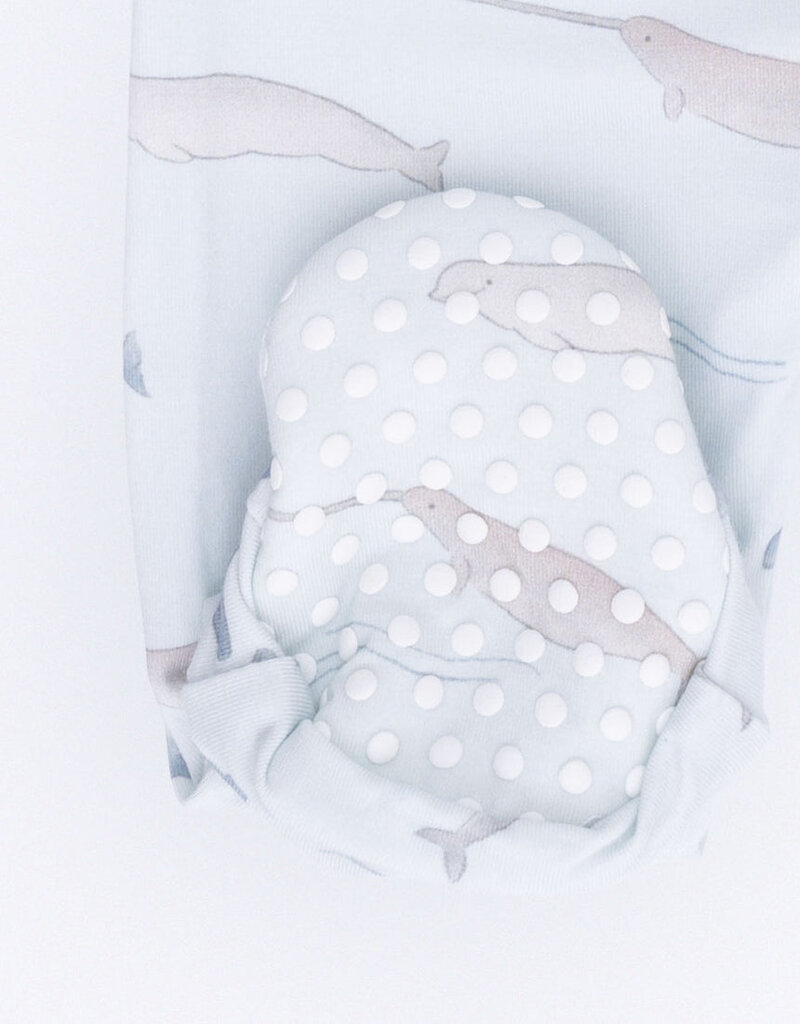 Angel Dear Little Whales 2 Way Zipper Footie