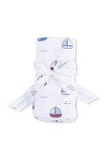 Angel Dear Bubbly Sailboats Pink Swaddle