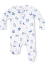 Angel Dear Blue Crabs 2 Way Zipper Footie