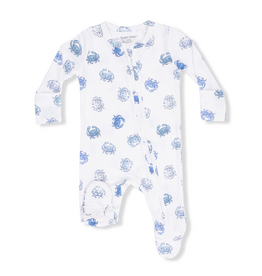 Angel Dear Blue Crabs 2 Way Zipper Footie