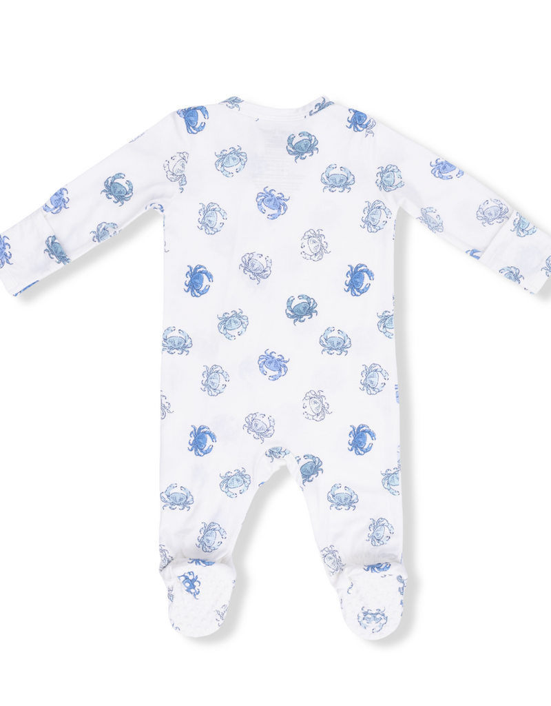 Angel Dear Blue Crabs 2 Way Zipper Footie