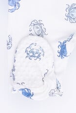 Angel Dear Blue Crabs 2 Way Zipper Footie