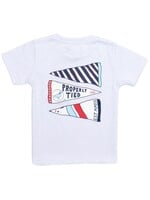 Properly Tied SALE. Americana Pennant S/S White