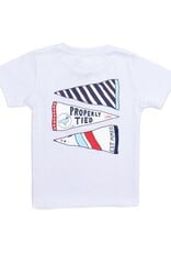Properly Tied Americana Pennant S/S White