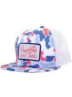 Properly Tied Sportsman Trucker Hat Americana Camo