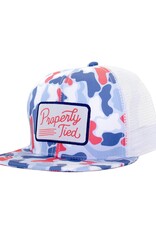 Properly Tied Sportsman Trucker Hat Americana Camo