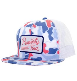 Properly Tied Sportsman Trucker Hat Americana Camo