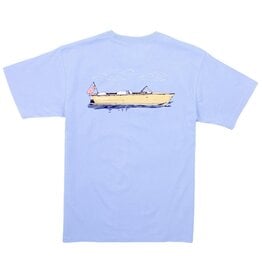 Properly Tied Mens Boating Tradition S/S Tee Light Blue