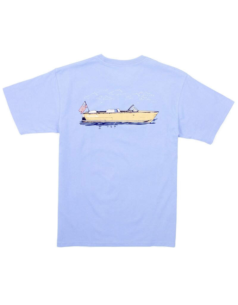 Properly Tied Mens Boating Tradition S/S Tee Light Blue
