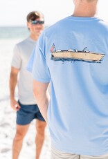 Properly Tied Mens Boating Tradition S/S Tee Light Blue