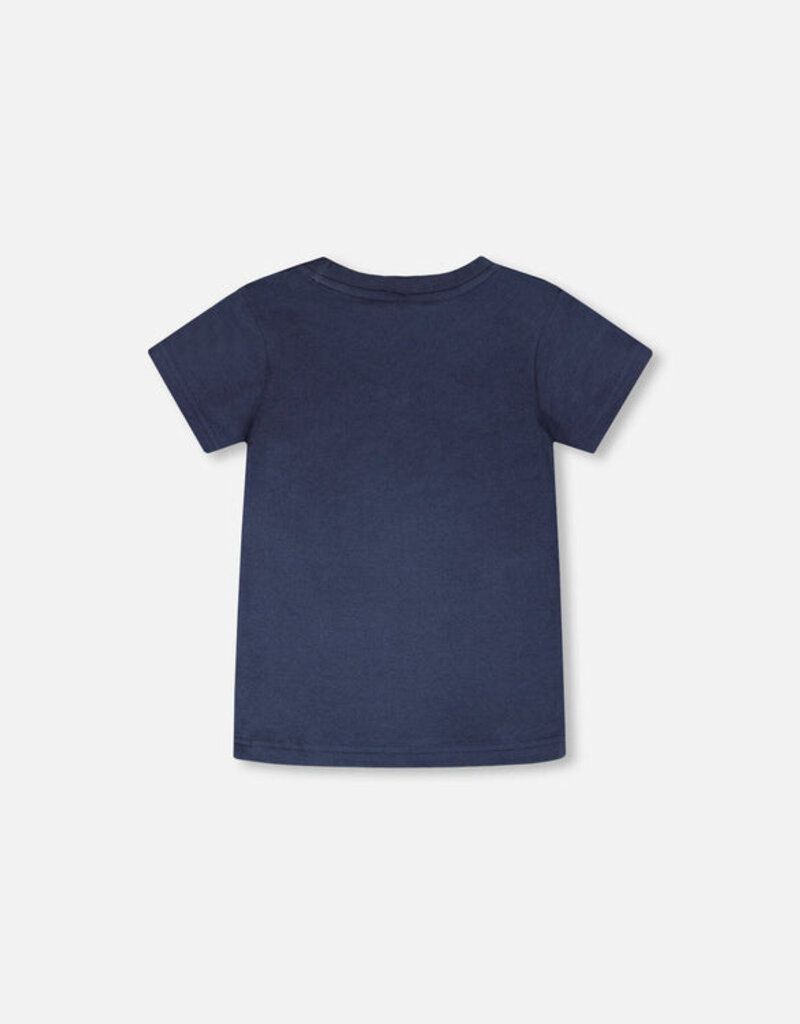 Deux par Deux Organic Cotton S/S T-Shirt Blue Seagull