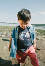 Deux par Deux Organic Cotton S/S T-Shirt Blue Seagull