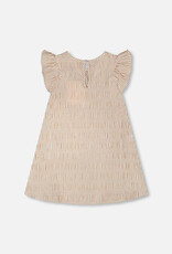 Deux par Deux Striped Dress Off White And Sand