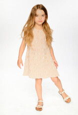 Deux par Deux Striped Dress Off White And Sand