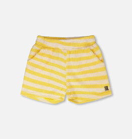 Deux par Deux Striped Shorts Yellow And White