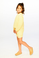 Deux par Deux Striped Shorts Yellow And White