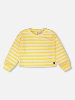 Deux par Deux SALE. Striped Sweater Yellow And White