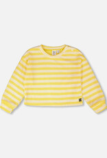 Deux par Deux Striped Sweater Yellow And White