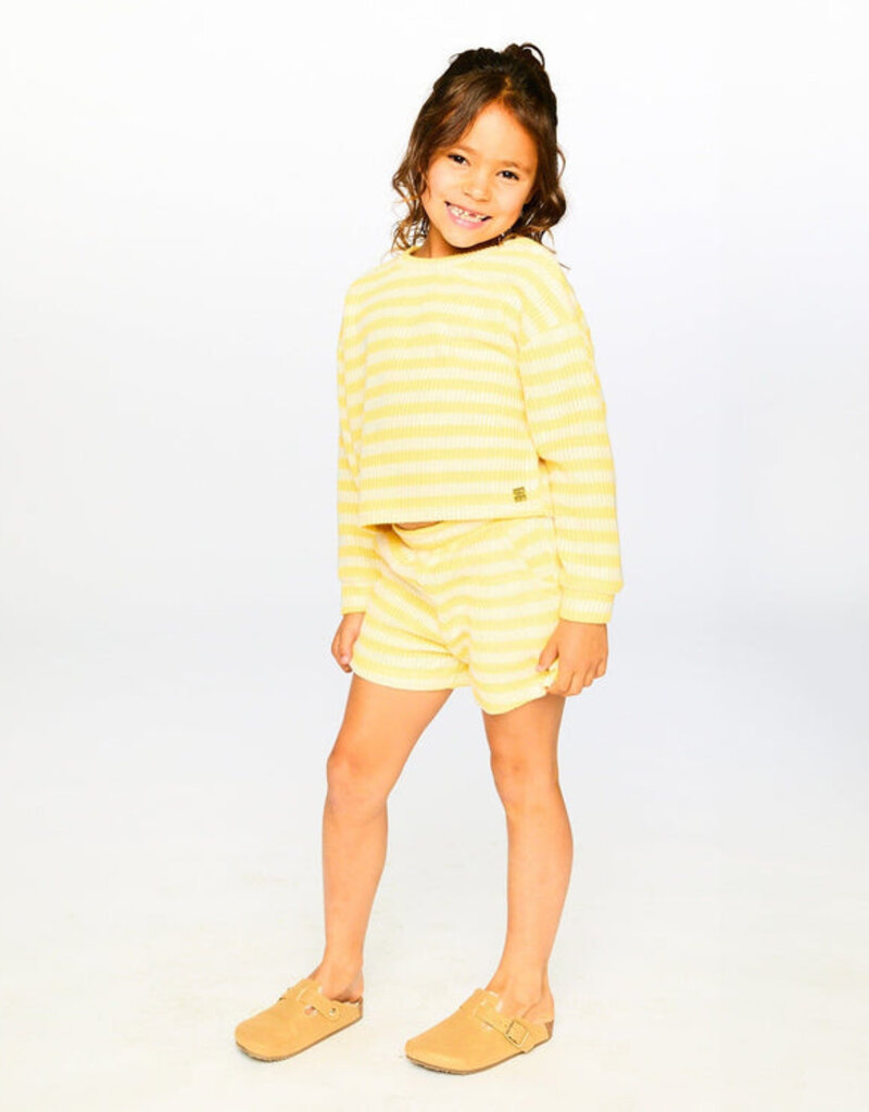 Deux par Deux Striped Sweater Yellow And White