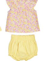 Mayoral SALE. Ditsy Pink Top w/Yellow Bloomers