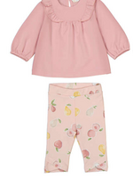 Mayoral L/S Pink Top w/Print Leggings