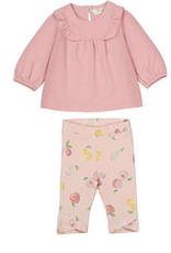 Mayoral L/S Pink Top w/Print Leggings