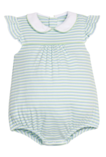 Little English Angel Sleeve Peter Pan Bubble Greenview Stripe