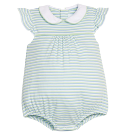 Little English Angel Sleeve Peter Pan Bubble Greenview Stripe