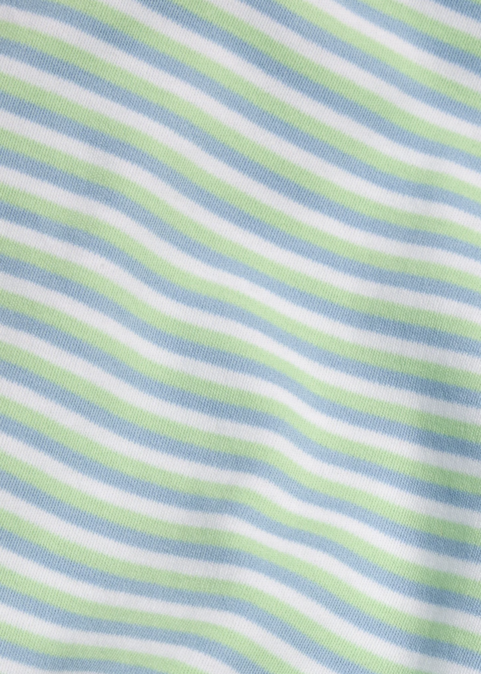 Little English Tulip Knit Short Greenview Stripe