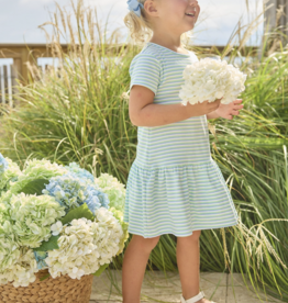 Little English Kari T- Shirt Dress Greenview Stripe
