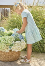 Little English Kari T- Shirt Dress Greenview Stripe