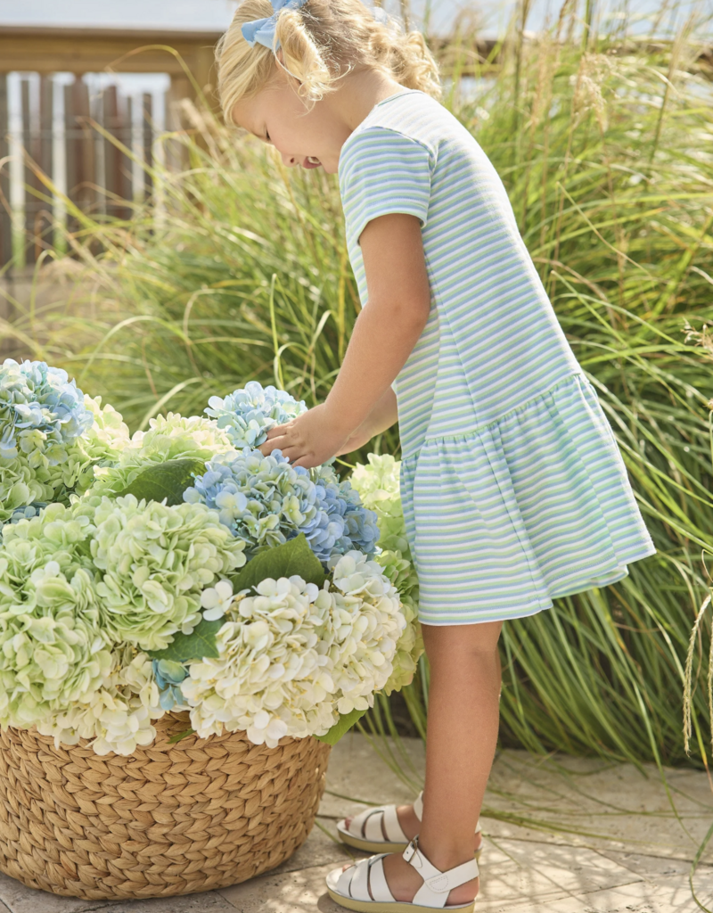 Little English Kari T- Shirt Dress Greenview Stripe