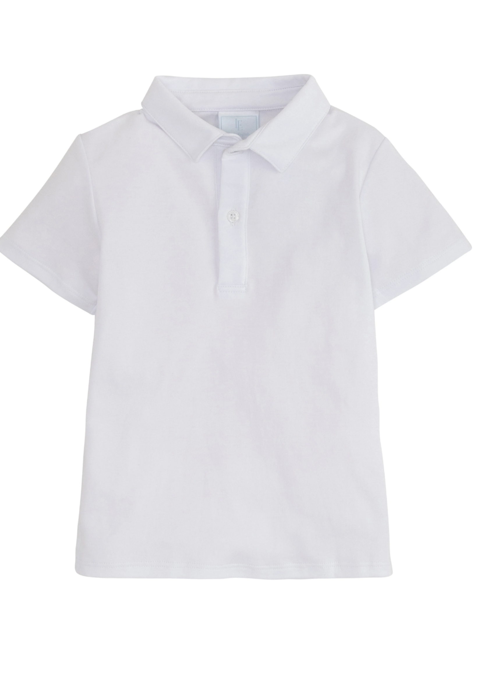 Little English Short Sleeve Polo White