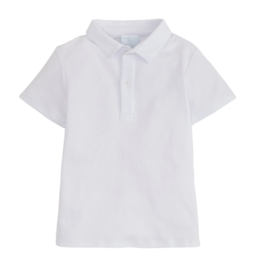 Little English Short Sleeve Polo White