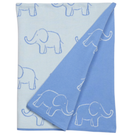 Little English Nursery Blanket - Blue Elephant Blue Elephant OS