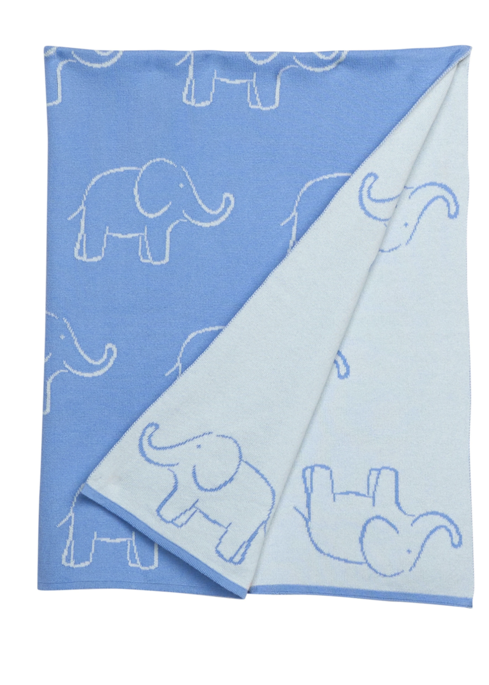 Little English Nursery Blanket - Blue Elephant Blue Elephant OS