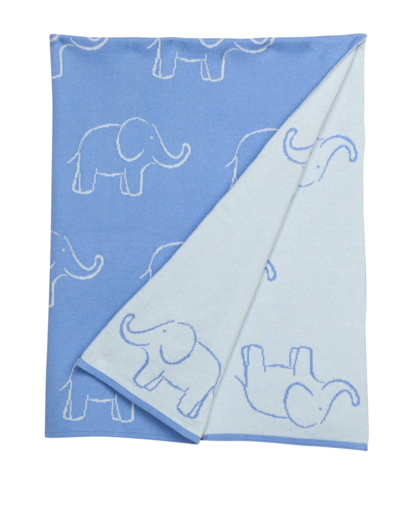 Little English Nursery Blanket - Blue Elephant Blue Elephant OS