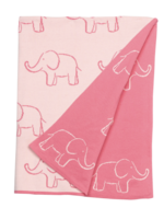 Little English Nursery Blanket - Pink Elephant Pink Elephant