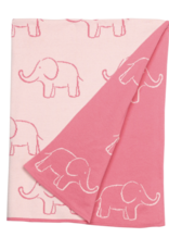Little English Nursery Blanket - Pink Elephant Pink Elephant