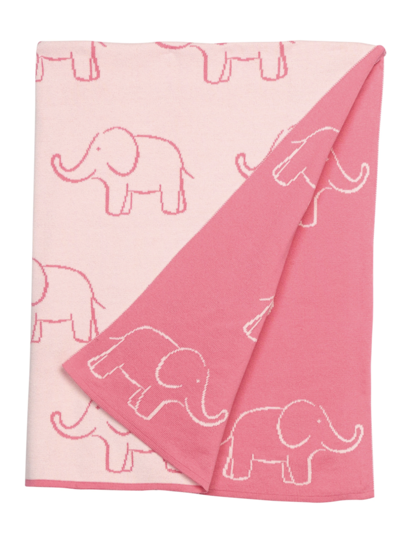 Little English Nursery Blanket - Pink Elephant Pink Elephant