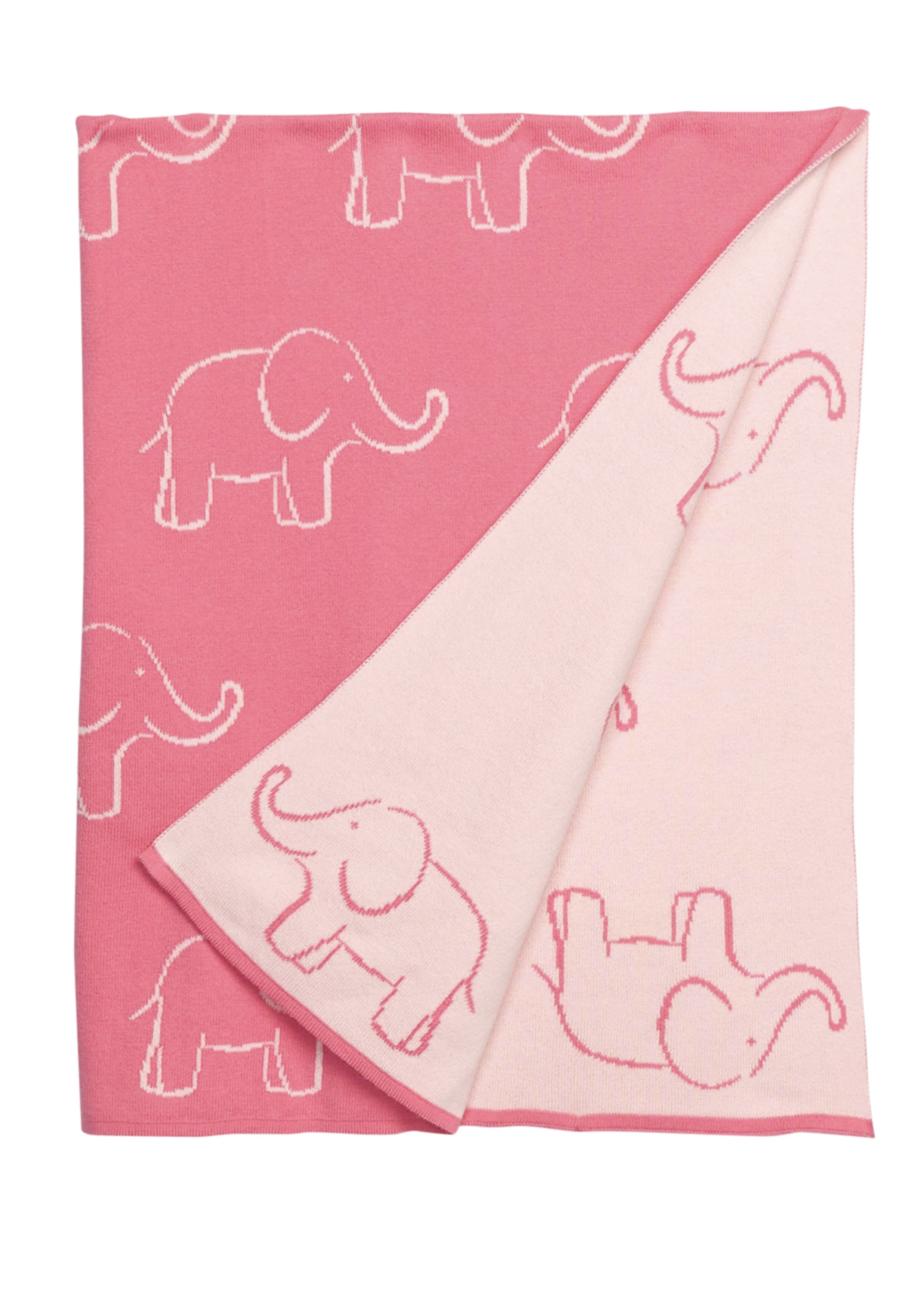 Little English Nursery Blanket - Pink Elephant Pink Elephant