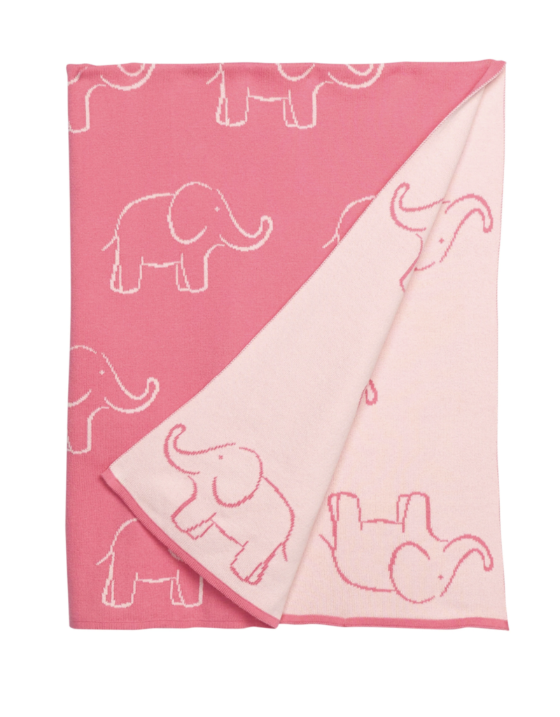 Little English Nursery Blanket - Pink Elephant Pink Elephant