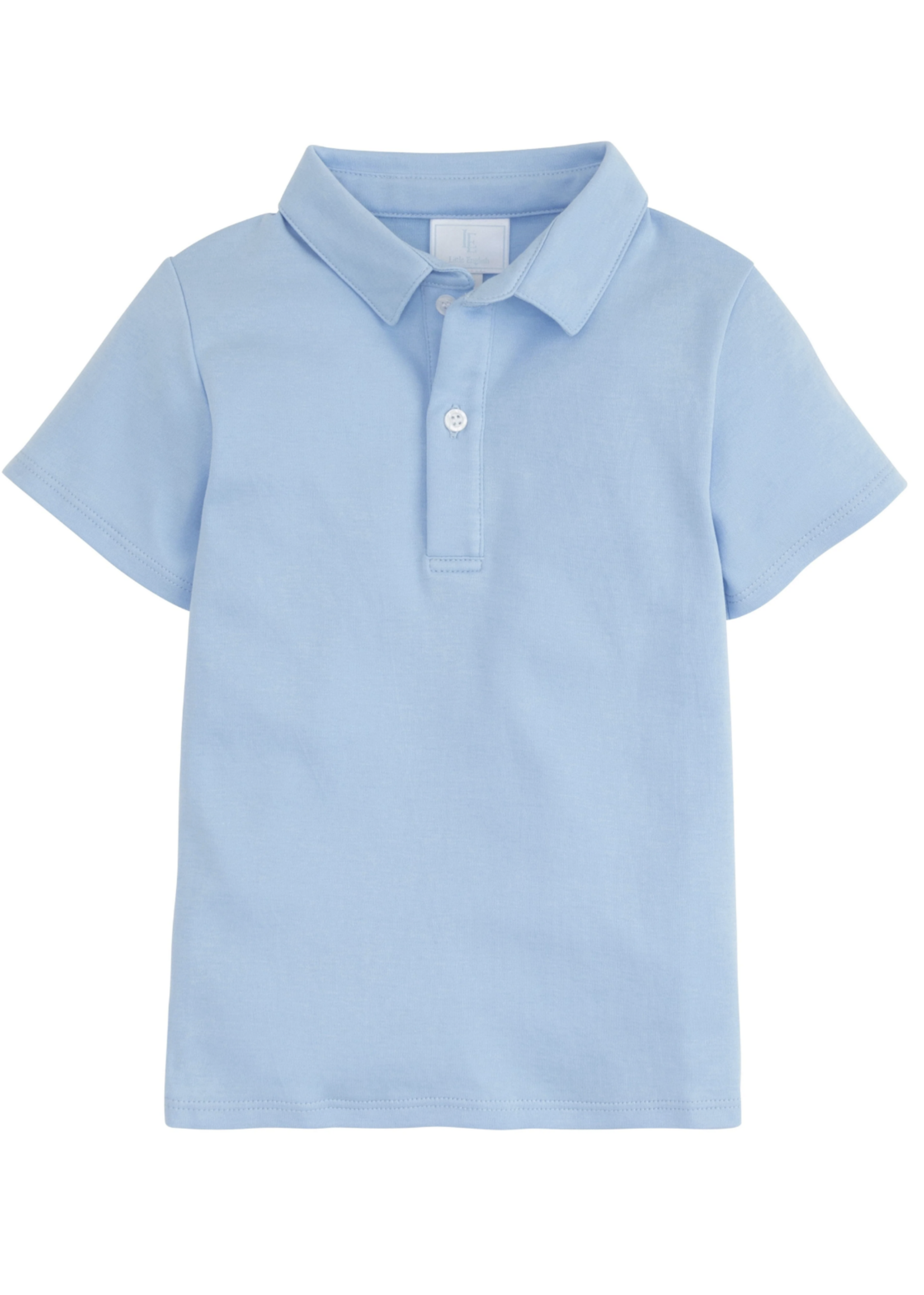 Little English Short Sleeve Polo Light Blue