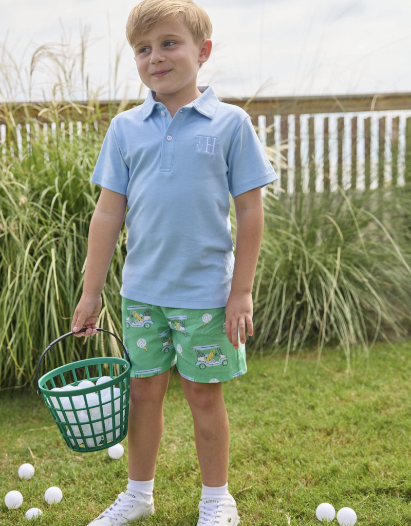 Little English Basic Short Blue Paws on Par