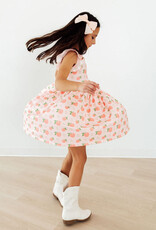 Mila & Rose Georgia Peach Flutter Sleeve Twirl Dress