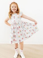 Mila & Rose Birthday Cakes Flutter Sleeve Twirl Dress